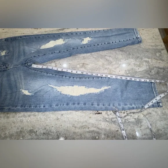 Judy Blue 1/25 Distressed High Waist Relaxed Skinny Jeans - Picture 6 of 6